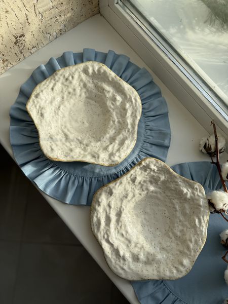 Тарелка для подачи Lava mini Cream Коричневий Лофт  1564245689 фото