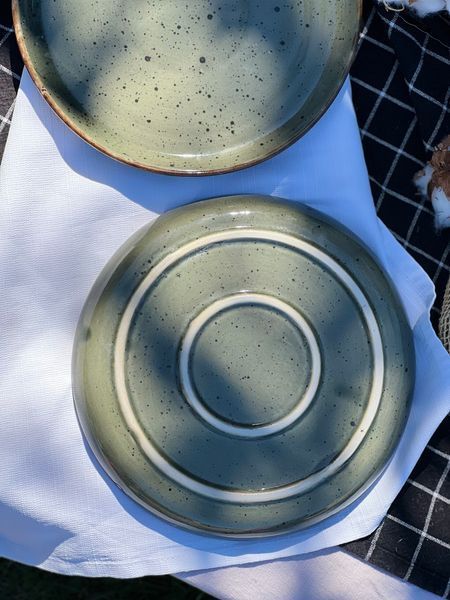 Тарілка Кругла з бортиком 22 см Mercury Коричневий Лофт 992922008821 фото