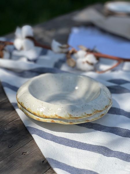 Тарелка для подачи Коралл 250 мл Cream Коричневый Лофт 723513322422 фото