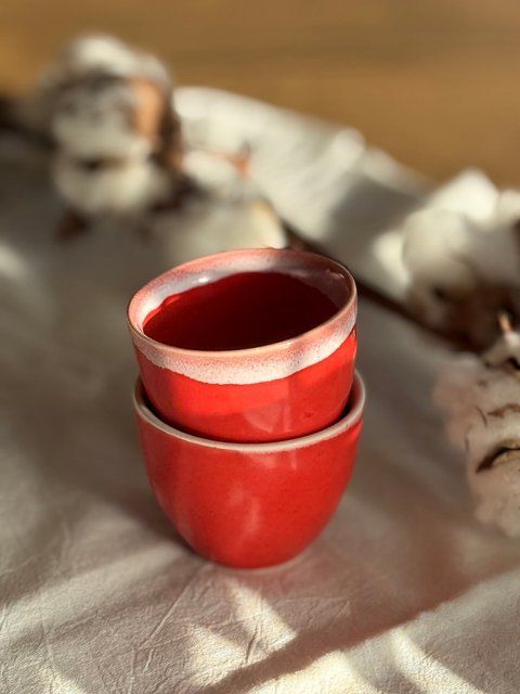 Чашка Espresso 80 мл Red 192961332182 фото