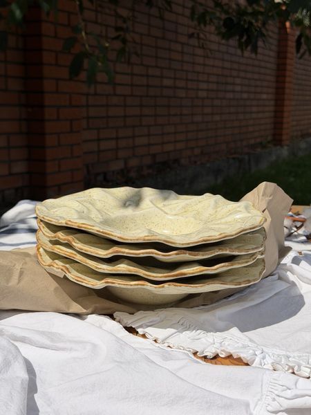 Тарілка для Пасти Скеля Карамель Уцінка‼️ 550918441562 фото