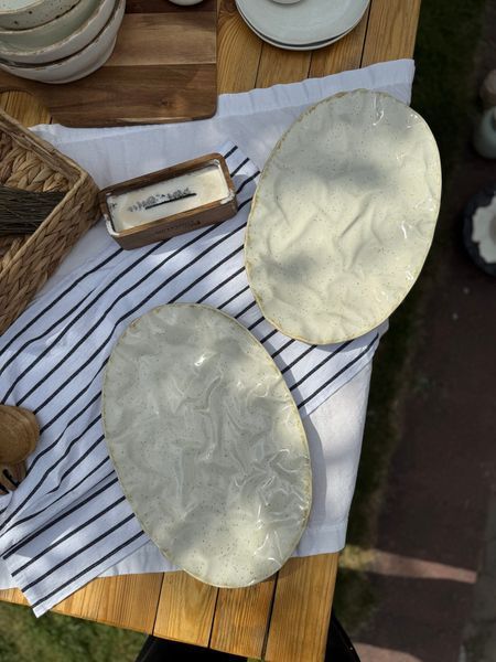 Тарілка Овальна Скеля 36 см Cream Коричневий Лофт 260508141392 фото