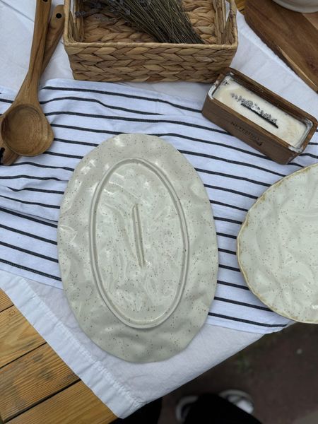 Тарілка Овальна Скеля 36 см Cream Коричневий Лофт 260508141392 фото