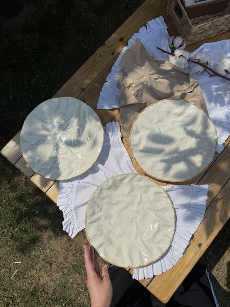 Тарелка плоская Скала 27 см Cream Коричневый Лофт Уценка‼️ 5292353653662 фото