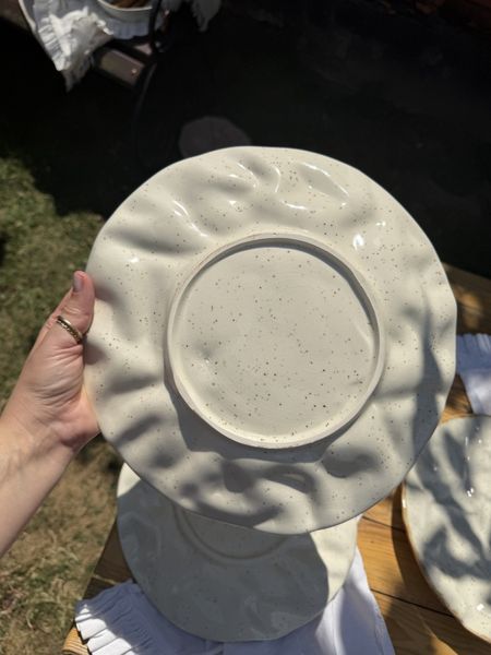 Тарелка плоская Скала 27 см Cream Коричневый Лофт Уценка‼️ 5292353653662 фото