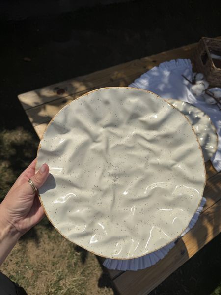 Тарелка плоская Скала 27 см Cream Коричневый Лофт Уценка‼️ 5292353653662 фото