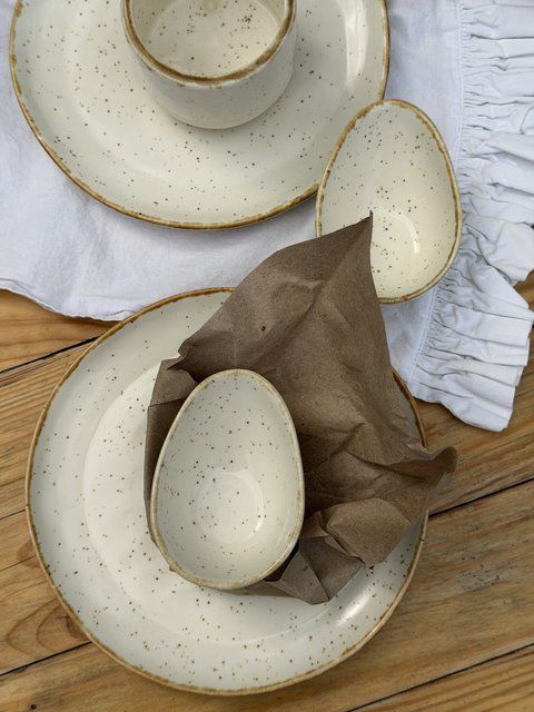 Соусник Drop 70 мл Cream Коричневий Лофт 432159253792 фото
