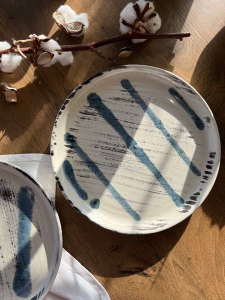 Тарелка круглая с бортиком 25 см Черный Лофт Плюс Эксклюзив 402064420601 фото