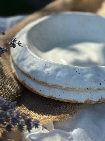 Тарілка для подачі Корал 750 мл Cream Коричневий Лофт 406933815392 фото