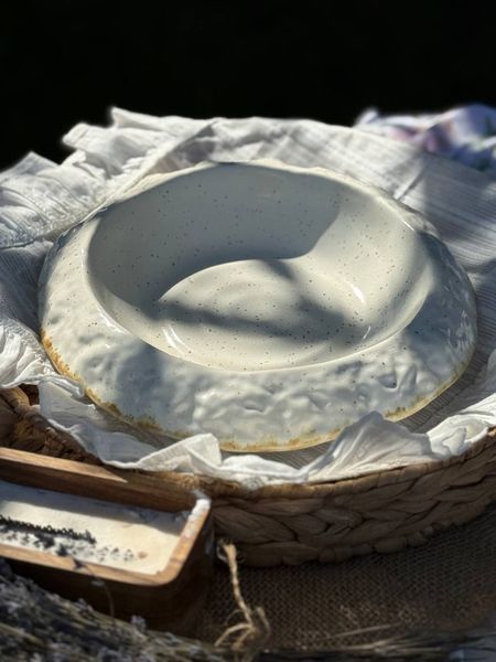 Тарілка для подачі Корал 750 мл Cream Коричневий Лофт 406933815392 фото