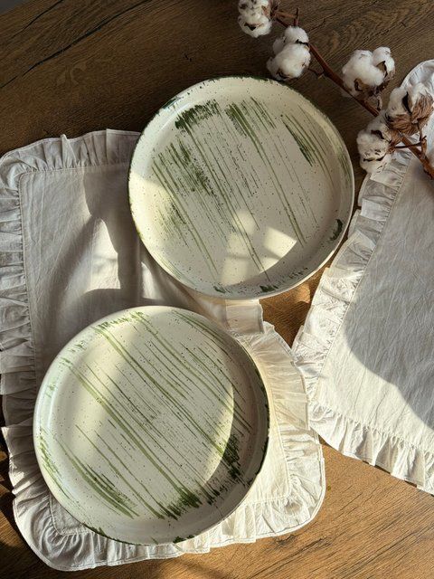 Тарелка Круглая с бортиком 25 см MOSS 672279560812 фото