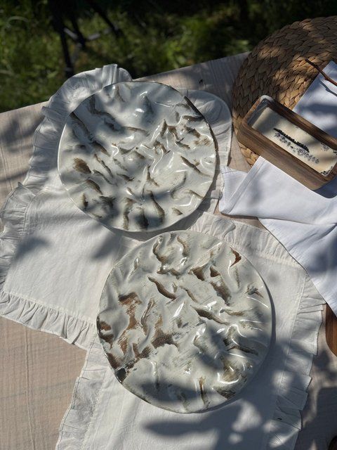 Тарілка Плоска Скеля 27 см Milk Stone 605348458432 фото