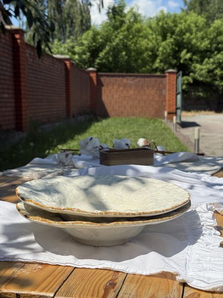 Тарілка для Пасти Cream Коричневий Лофт 264796553442 фото