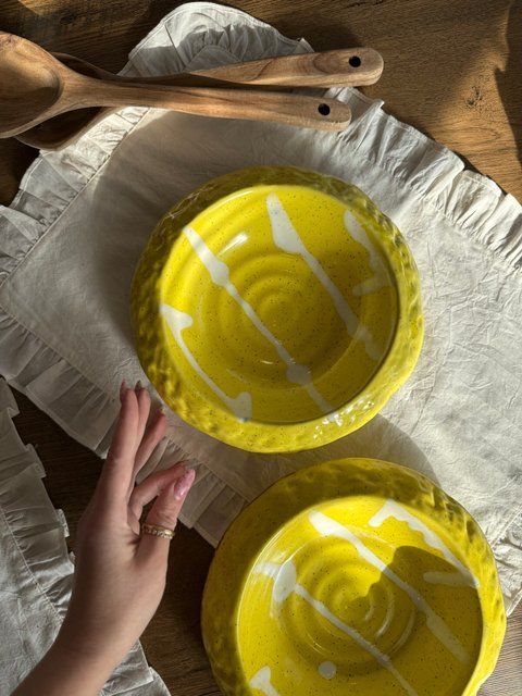 Тарілка для подачі Корал 450 мл Freedom Yellow Ексклюзив 979041726982 фото